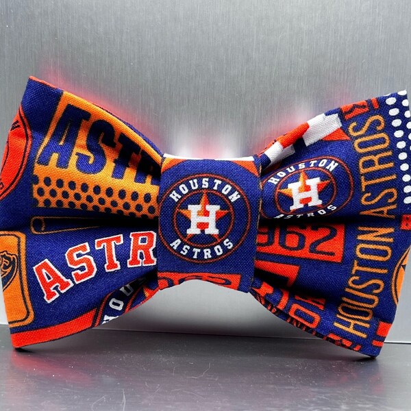 Dog Bow Ties made with Houston Astros fabric. Pet Bow ties,Dog Bow, Pet Bow Tie, extra large dog bow ties, dog bandana, bow ties dog, cat bo