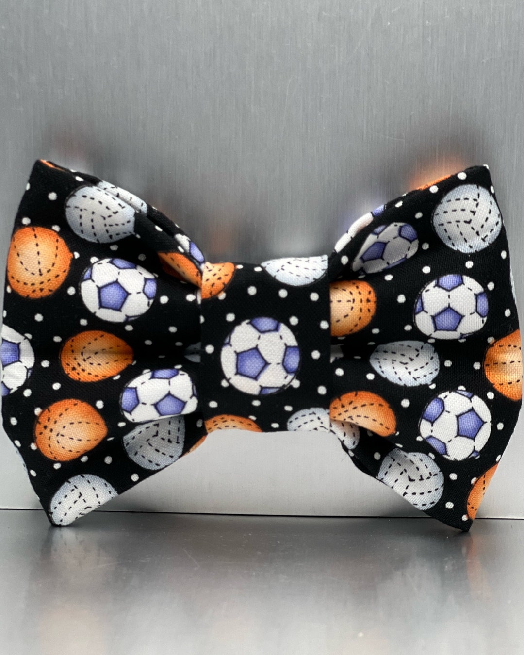 You PICK Volley Ball Dog Bow Tie, Basketball Dog Bow Ties or Soccer Dog