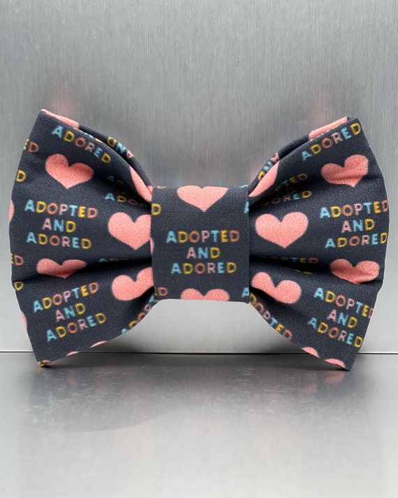Dog Bow Tie, Dog Bowties, Adopted dog, Birthday Pet Bow, Dog Gifts, Rescued dog, rescued cat, extra large dog bows, Dog celebration