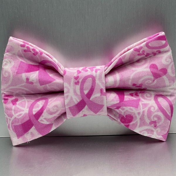 Breast Cancer Awareness Pet Bow Tie. Breast Cancer Awareness dog bow ties, Breast cancer pet bandanas, breast cancer dog bandana, pink banda