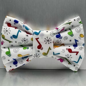Musical notes dog bow tie, Melody Dog bow ties, Notes cat bow ties, musical spirt dog bow ties, xtra large dog bow ties, dog gifts, cat bows