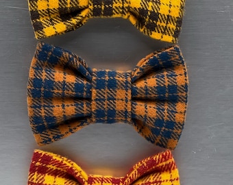 Bowties Dog, Plaid Brushed Cotton Flannel Dog bowtie. Plaid Dog bowies, Plaid cat bowties, extra large dog bowties Pet bowties, cat bows,