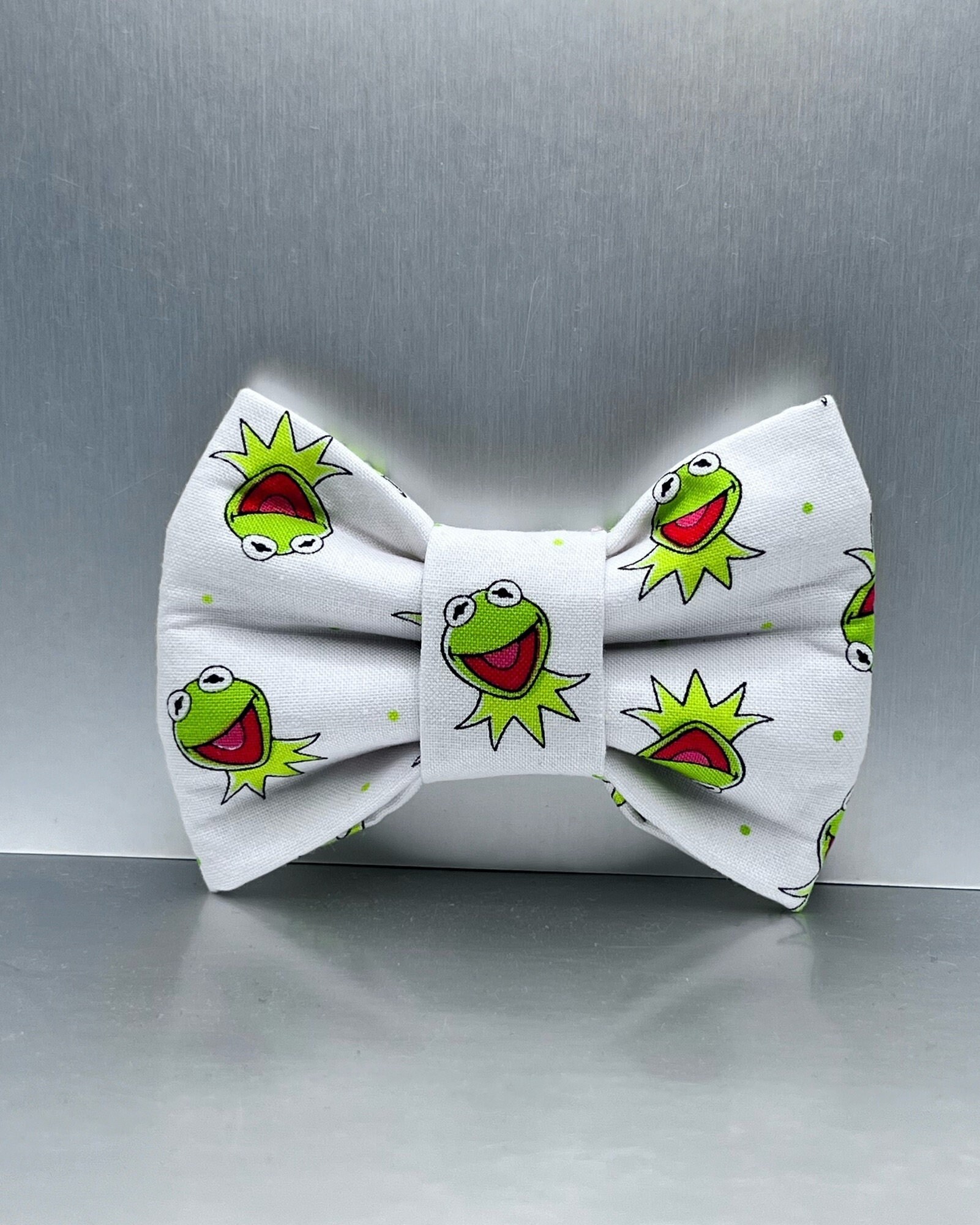 Kermit the Frog Dog Bow Tie. Kermit the Frog Pet Bow Muppet - Etsy Singapore