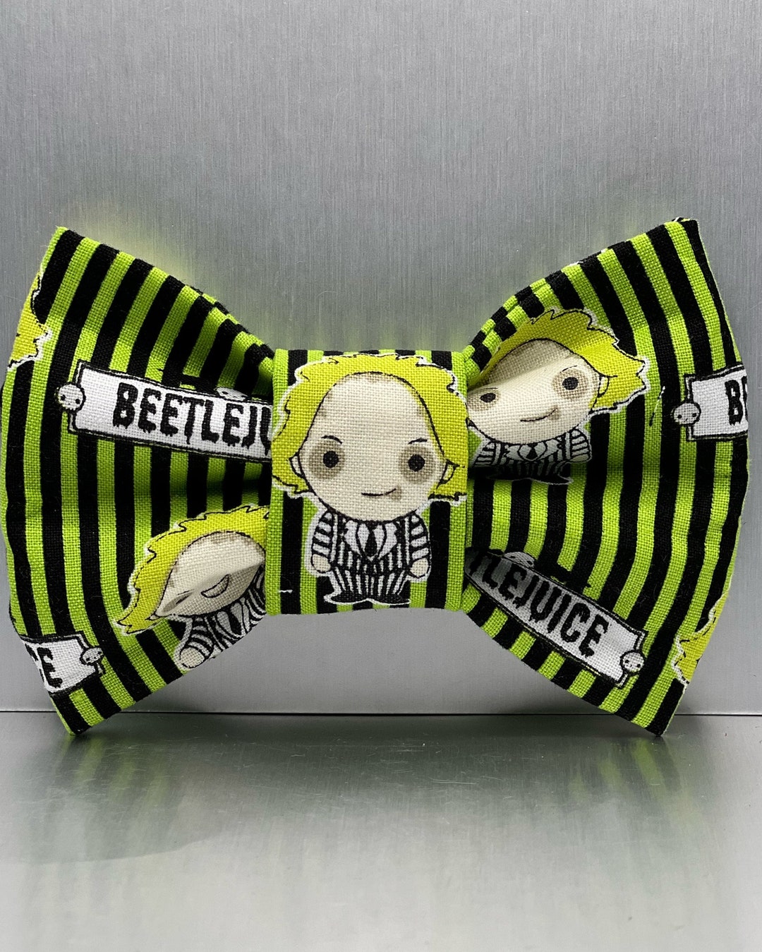 Beetlejuice Dog Bow Tie. Beetlejuice Halloween Dog Bow Tie - Etsy