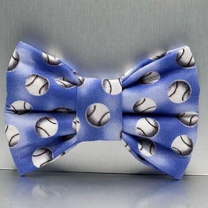 Baseball Dog bow Tie, Sports dog bows, cat baseball bow ties, Baseball extra large dog bow ties, dog gift, sports theme bow ties, Dog gift