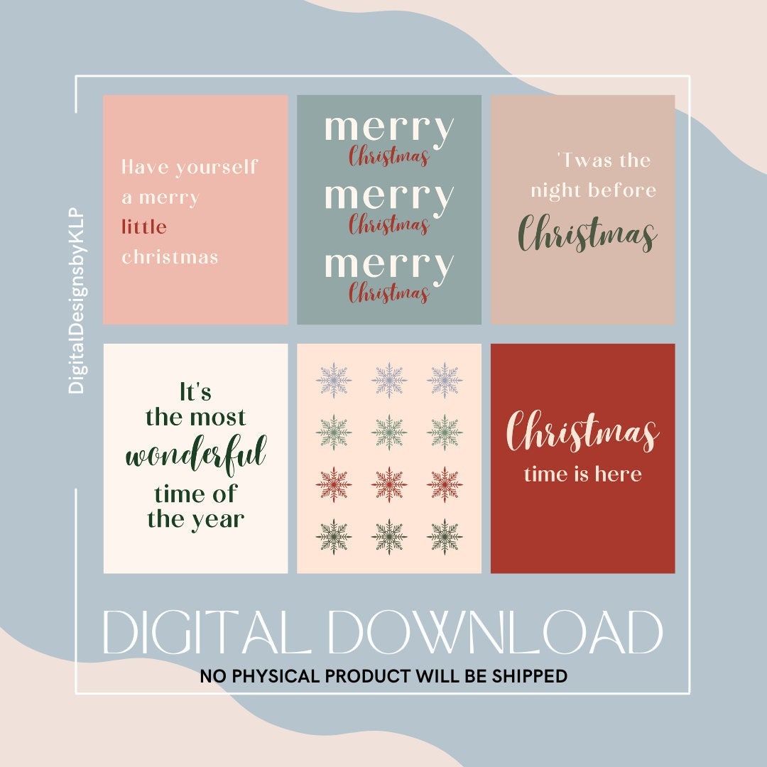 Printable Christmas Artwork Simple Christmas Decor Etsy Printable Christmas Artwork Simple Christmas Decor Etsy