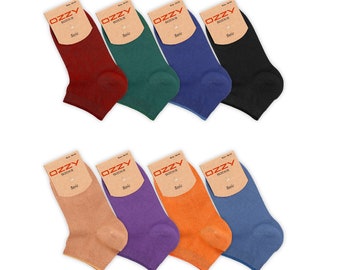 Premium Bamboo Trainer Socks! 8 Wonderful Colour! Supersoft Breathable Eco-Friendly