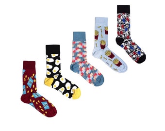 Men Funny Socks 1 Pair Designs Size 6-11 - Ozzy Socks