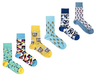 Men Funny Socks 1 Pair Designs Size 6-11 - Ozzy Socks