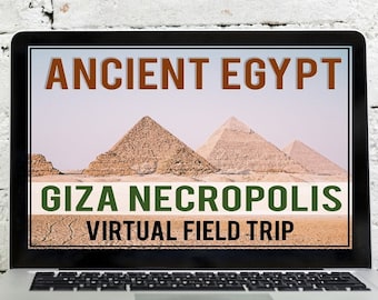 Virtuelle Exkursion im alten Ägypten, Große Pyramide von Gizeh, Sphinx, Leseinhalt, Schreiben, 360-Grad-Ansichten und mehr!