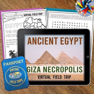 Senior Living Activity for Memory Care, Dementia, or Alzheimer's, Reminiscing Fun Virtual Tour of Egypt Pyramids, Digital Download