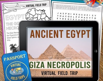 Senior Living Activity for Memory Care, Dementia, or Alzheimer's, Reminiscing Fun Virtual Tour of Egypt Pyramids, Digital Download