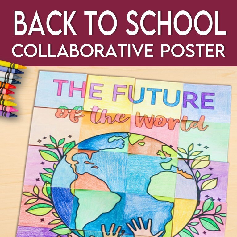 The Future of the World is in this Room, Collaborative Poster, Welcome Poster, Back to School, Door Decor, Bulletin Board