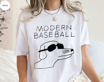 Modern Baseball Shirt, Dog Graphic Shirt, Coll Dog Shirts, Baseball T-Shirt, Game Day Baseball Shirts, Baseball Player Gift, Funny Baseball