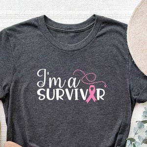 Breast Cancer Survivor Shirt, Cancer Awareness Shirt, Breast Cancer Outfit, Gift For Cancer Warrior, Pink Ribbon Tee, Cancer Fighter