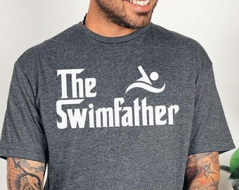 Swim Dad Shirt, Funny Gift for Swimming Dads, Cool Sports Parent Tee, Swim Coach Gift, Proud Swim Papa Shirt, Father's Day Swim Tee