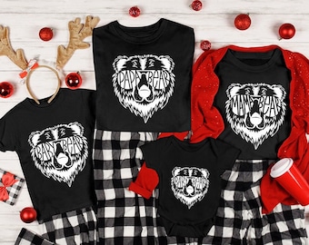 Family Bear Matching Shirt, Family Bear Matching Shirt, Mama Bear Shirt,Papa Bear Shirts,Baby Bear Shirt,Bear Family Shirts
