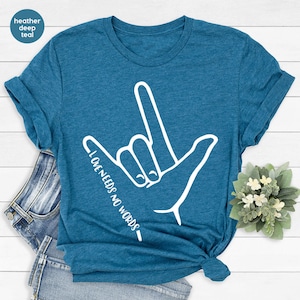 ASL Support Graphic Tees, Kindness Shirt, Language Shirt, Hand Sign Shirt, ASL Shirt, Be Kind Shirt, ASL Awareness Shirt