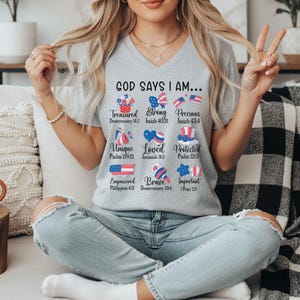Patriotic Faith Shirt with Bible Verses, Inspirational American Flag Design, Spiritual Empowerment Tee for Religious Patriots