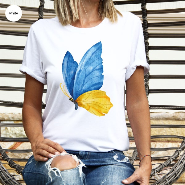 Ukraine Shirts for Women, Ukraine Shirt, Gifts for Ukrainian, Ukraine Crewneck Sweatshirt, Ukraine Flag Graphic Tees, Support Ukraine Outfit