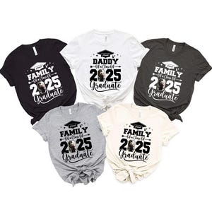 Graduate Proud Family Matching 2025 Shirt, Custom Graduation Photo Shirt, Personalized Graduation Group Shirt, Class Of 2025 Shirt