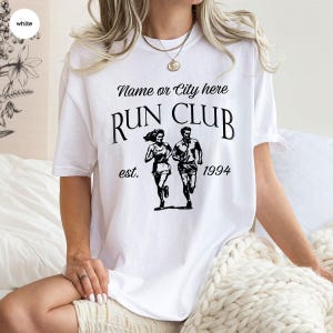Camiseta personalizada para club de corredores, camiseta de running personalizada, regalo para corredores, camiseta para corredores, camiseta para maratón, camiseta de maratón con nombre de ciudad personalizado