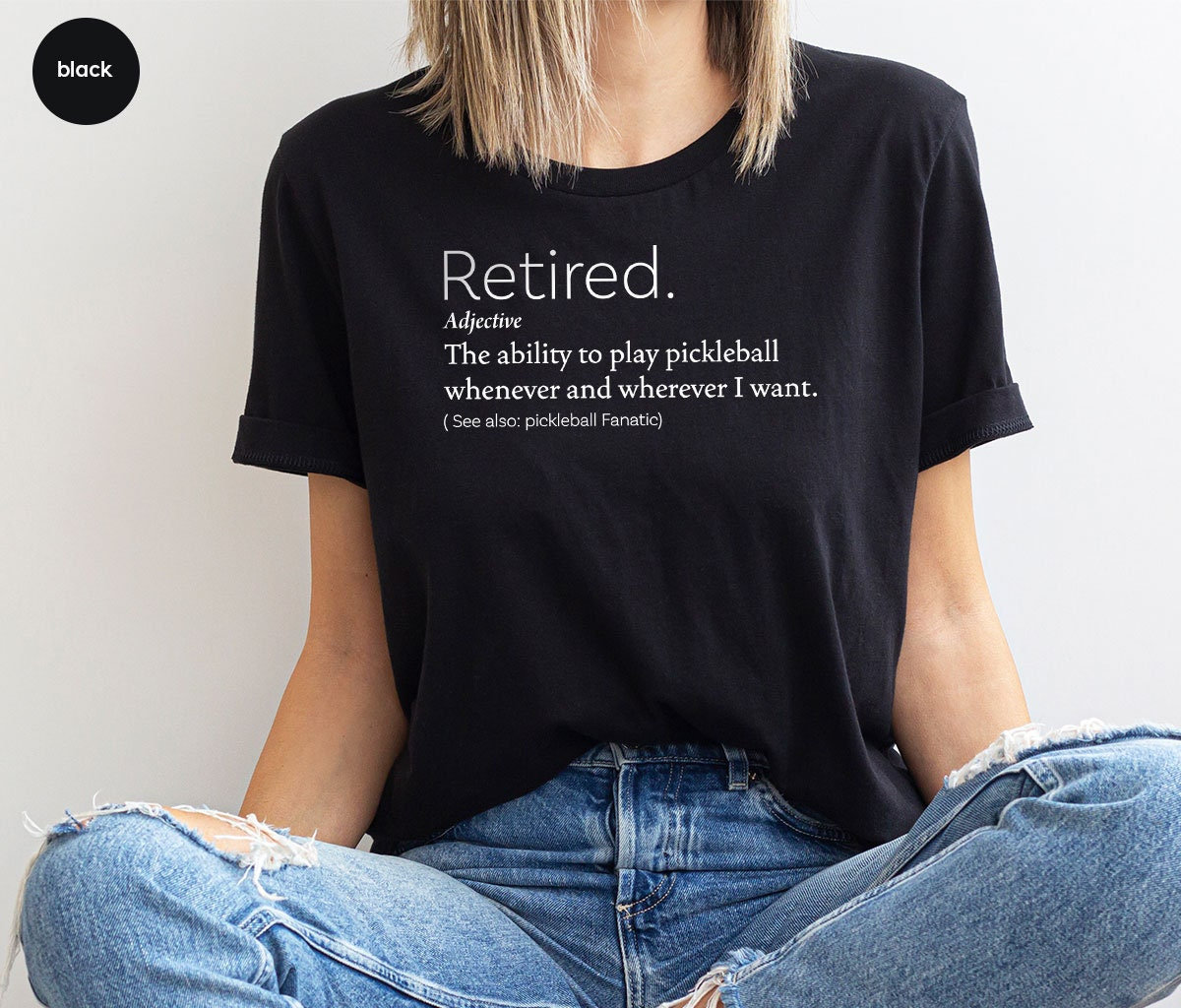 Pickleball Game Shirt, Grandpa Retired Shirt, Pickleball for Men, Pickleball Lovers Shirt, Retired Person Tee, Retirement Gift