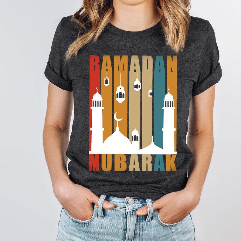 a woman wearing a t - shirt that says raman mubarak