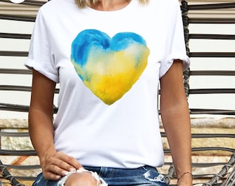 Ukraine T-Shirts, Ukrainian Gift, Ukrainian Flag  Sweatshirt, Ukraine Heart Graphic Tees, Support Ukraine Tees, Stand with Ukraine Shirt