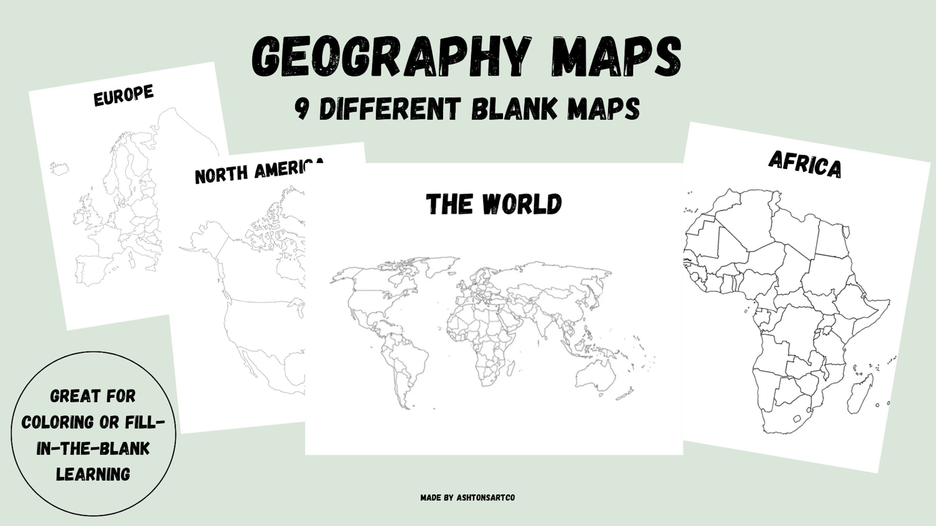 Blank Geography Map - Il Fullxfull.4290369446 Seho 