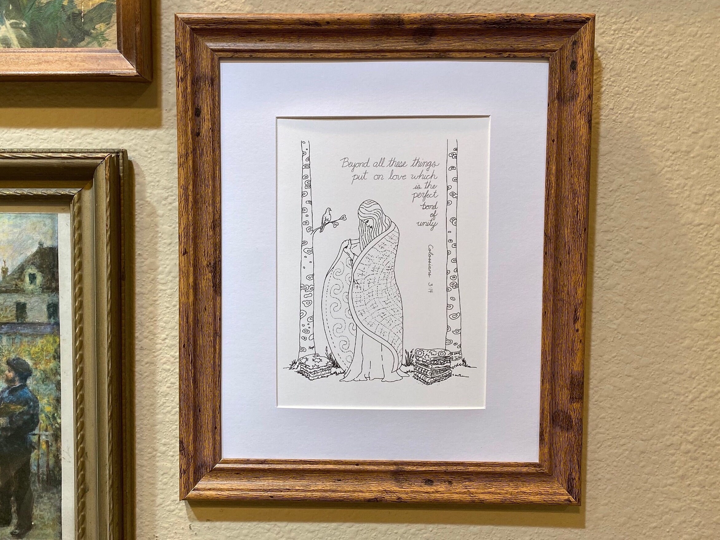 Put on Love, Wall Art, 8x10, and 5X7, Fine Art Print, Colossians 314