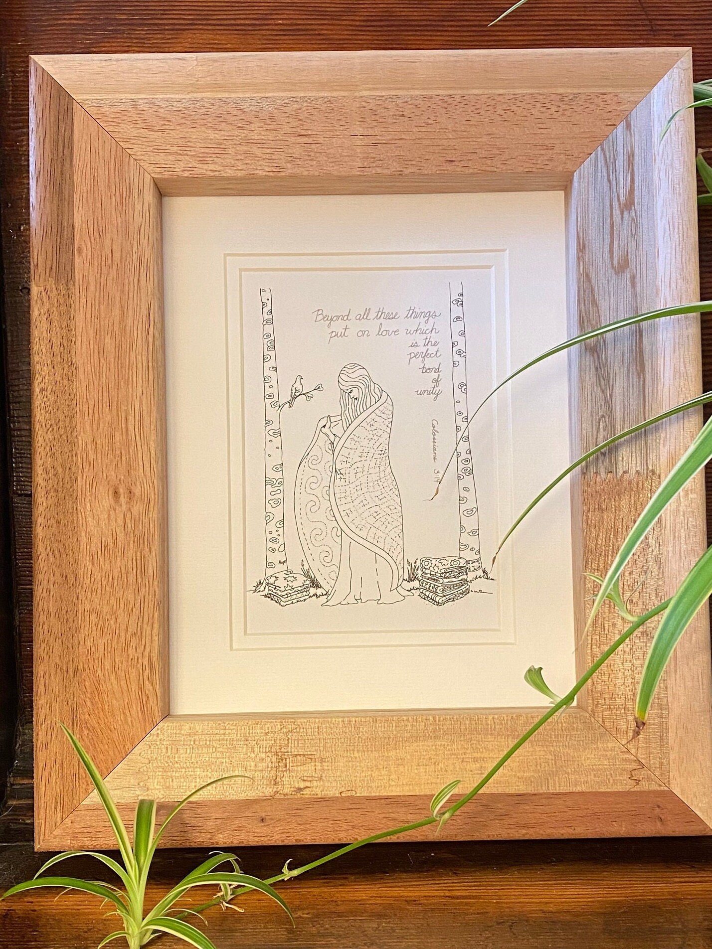 Put on Love, Wall Art, 8x10, and 5X7, Fine Art Print, Colossians 314