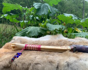 bone and crystal magical wand | Persephone’s Enigma