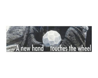 A new hand touches the beacon Car Magnet | Skyrim bumper magnet meridias beacon