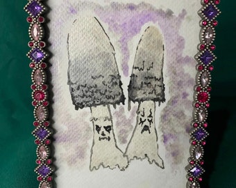 GHOST (B.C) Shroom Watercolor Painting