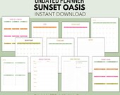 Undated Planner Printable: Yearly, Monthly, Weekly, Daily (PDF)