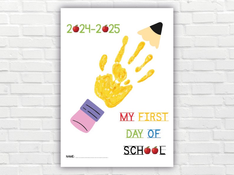 First Day of School Handprint Craft - Il 794xN.6114923496 I5lx 