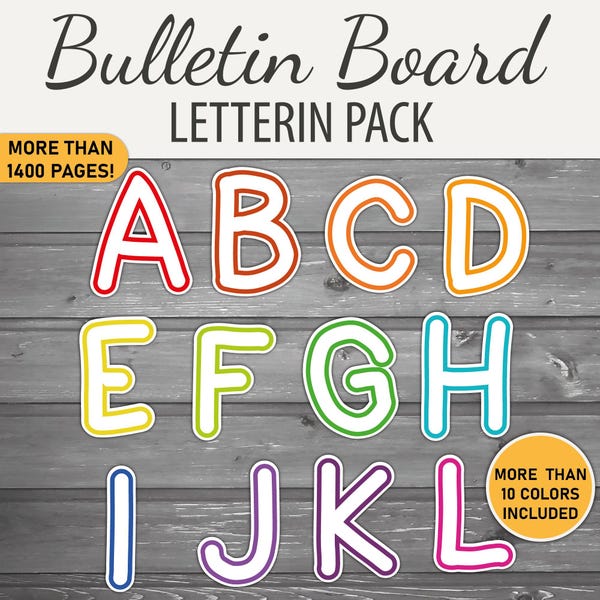 Bulletin Board Letters - Etsy