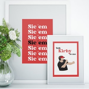UGA Georgia Football Wall Print | Digital Download College Wall Art | University of Georgia Wall Decor