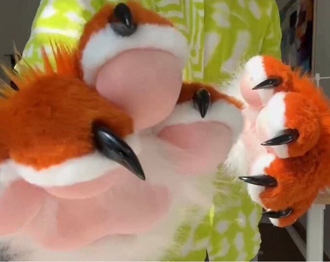 Costume Furry Fursuit Paws Commission Cosplay Cat Paws Etsy