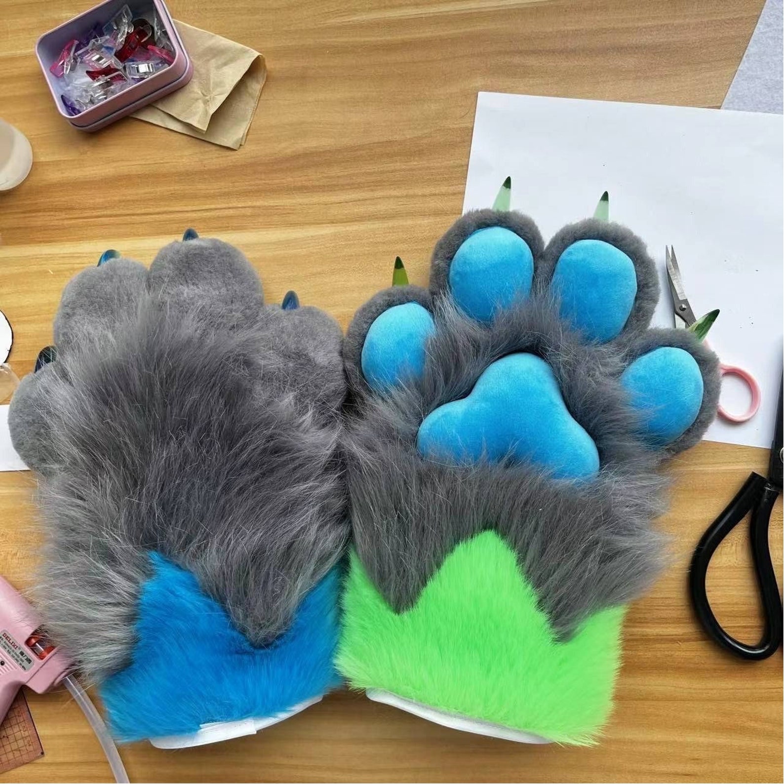 Costume Furry Fursuit Paws Commission Cosplay Cat Paws Etsy