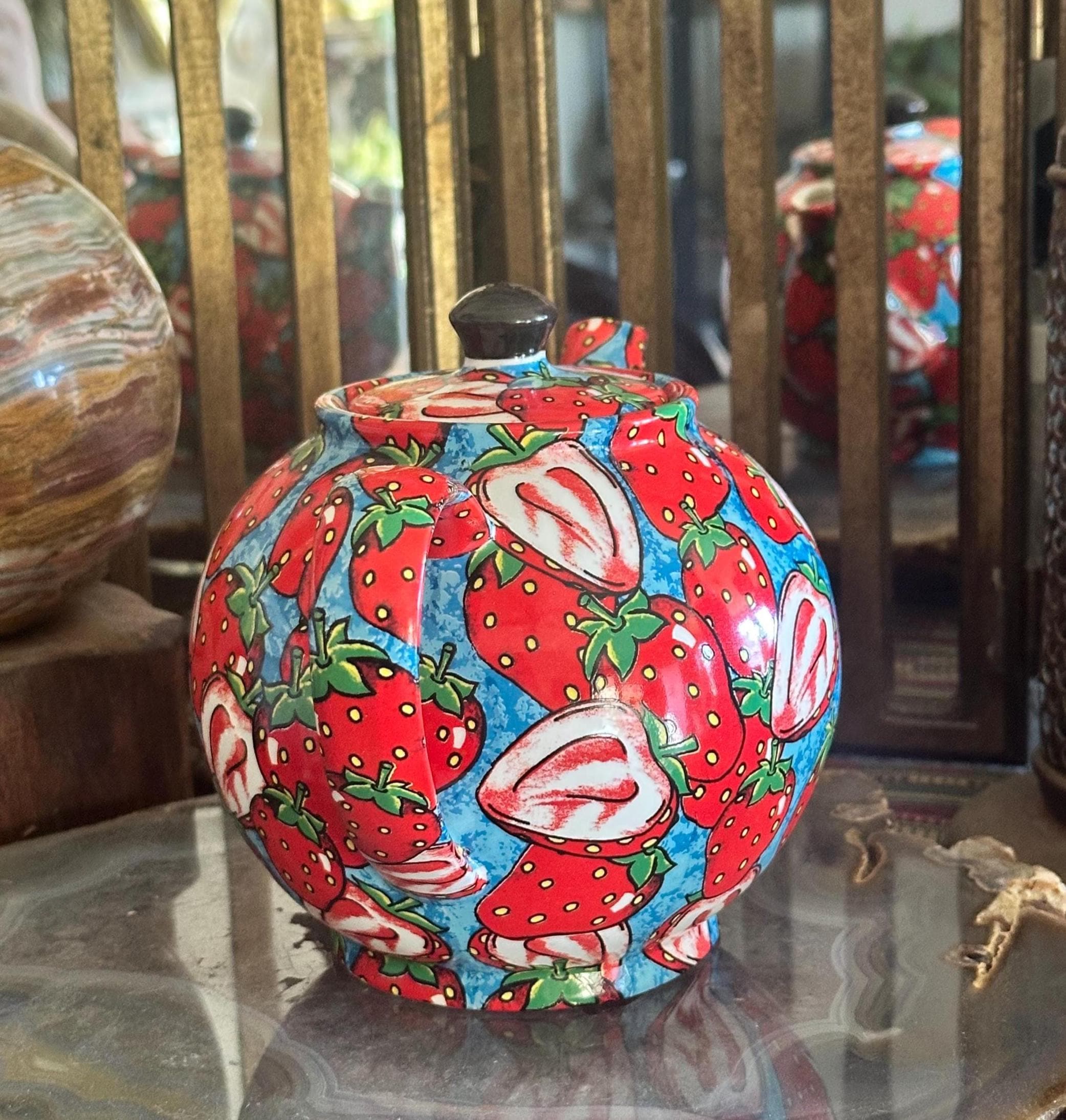 Vintage 1990s Paul Cardew Designs Collectible Strawberry Novelty