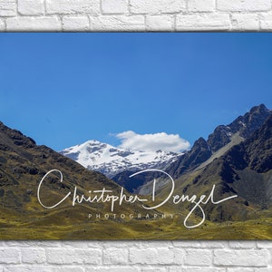 Chimboya al Passo La Raya - Perù Sud America - Fotografia di montagna - Acrilico, tela, carta fotografica