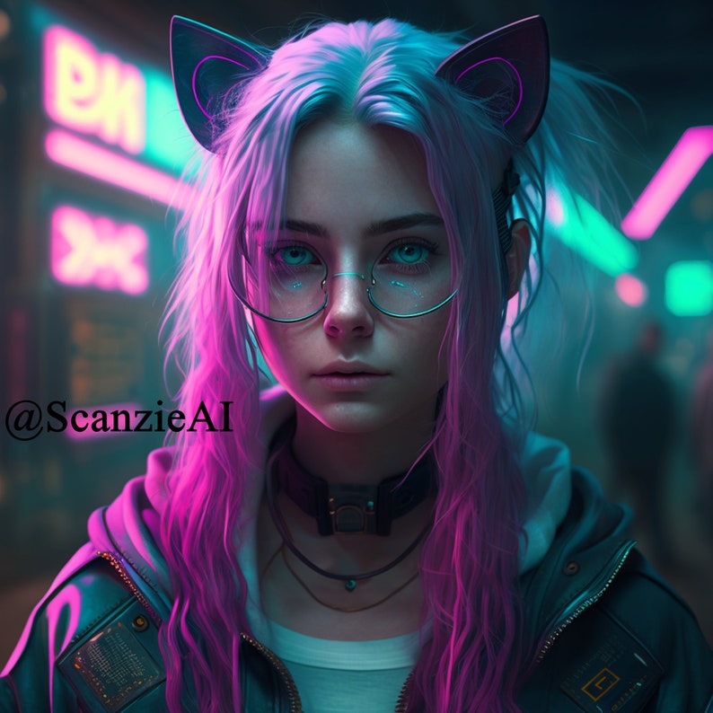 AI Generated 'nyan Sisters' Digital Art Etsy