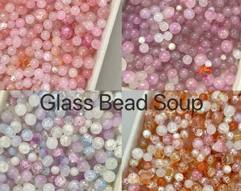 100 g de soupe aux perles de verre | Soupe aux perles de couleurs et de tailles variées | Soupe aux perles de haute qualité