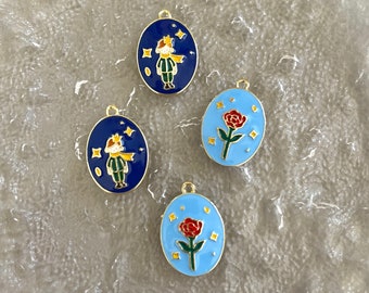 Abalorios metálicos de El Principito: Materiales para la creación de joyas de cuentos de hadas