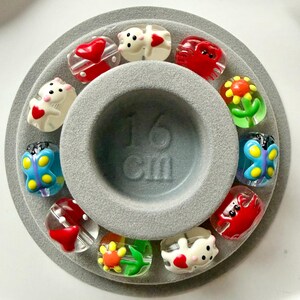 Handmade Patterned Glass Beads: Animal & Floral Designs