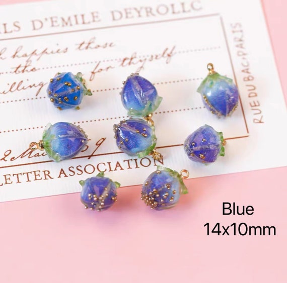 UV Resin Flower Bud Charms | Jewellery Making Supply | Crafts Supply | UV Resin Charms