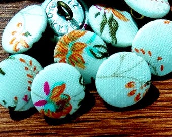 Upholstery Fabric Buttons 14mm, Wire loops, Pack of 10-25-50 buttons