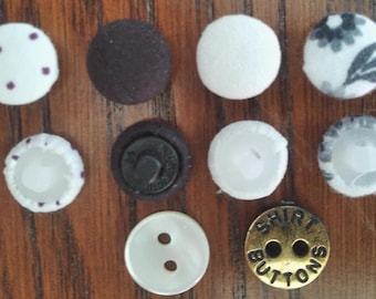 Fabric Buttons small size 10mm (10-30-50pcs) Free delivery